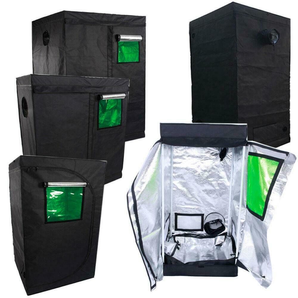 HydroponicsGrow - Hydroponics Grow Tent - 100% Reflective Mylar Non-Toxic Indoor Room with Green Window