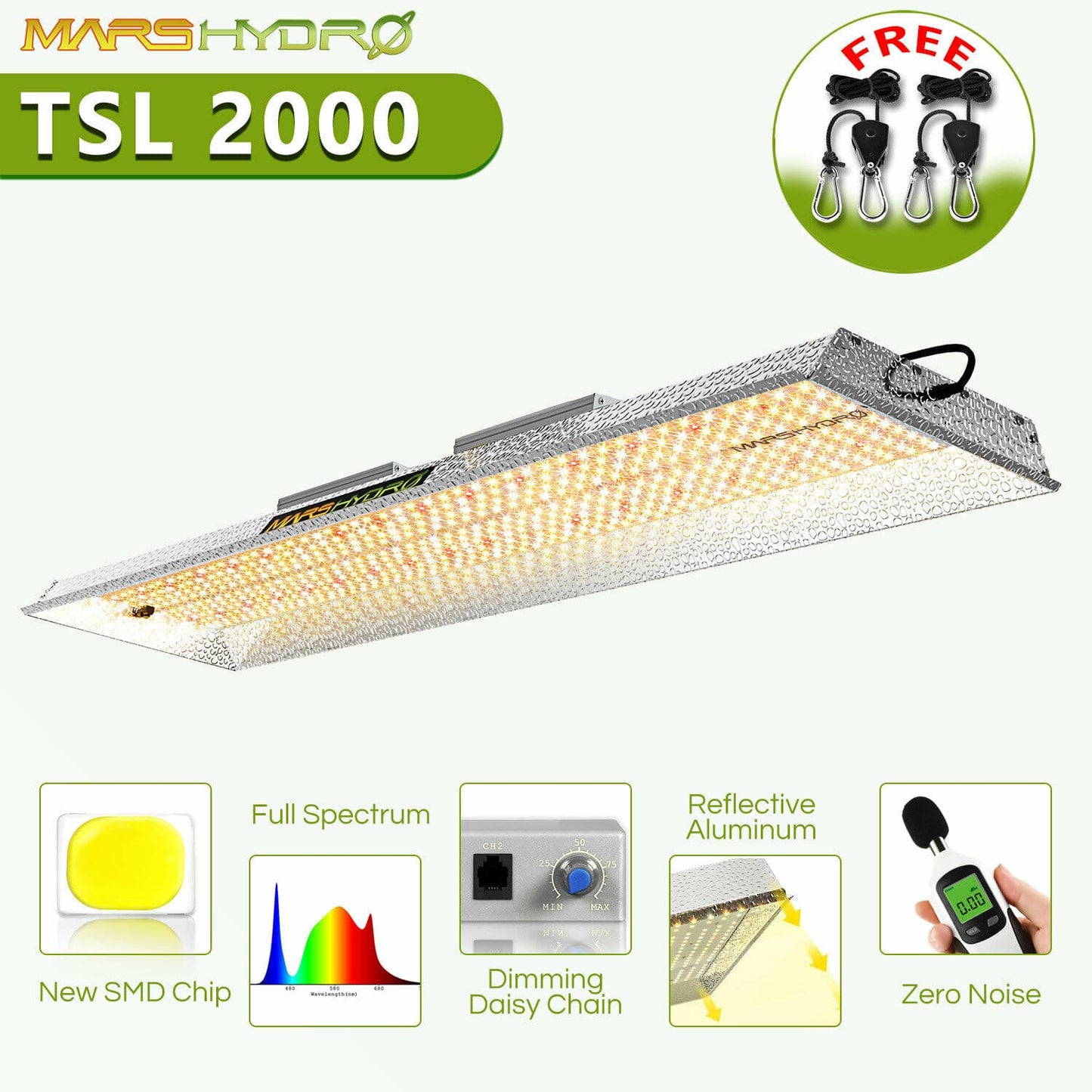 Mars Hydro - LED Grow Light - Full Spectrum Home Tent Kits