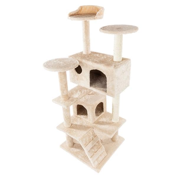 52" Cat Tree House - Cat Climb Tree - Cat Tower Beige