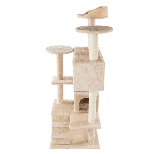 52" Cat Tree House - Cat Climb Tree - Cat Tower Beige