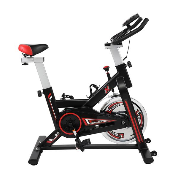 Home Exercise Bike - Black Spinning Bike with 8kg Flywheel - Adjusted Back and Forth Exercise Bike