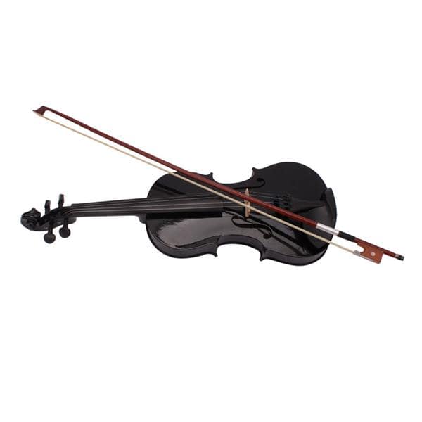 4/4 Acoustic Violin with Case - Violin Bow Rosin -  White - Pink - Black