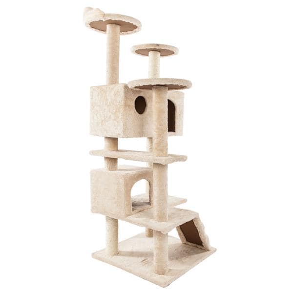 52" Cat Tree House - Cat Climb Tree - Cat Tower Beige