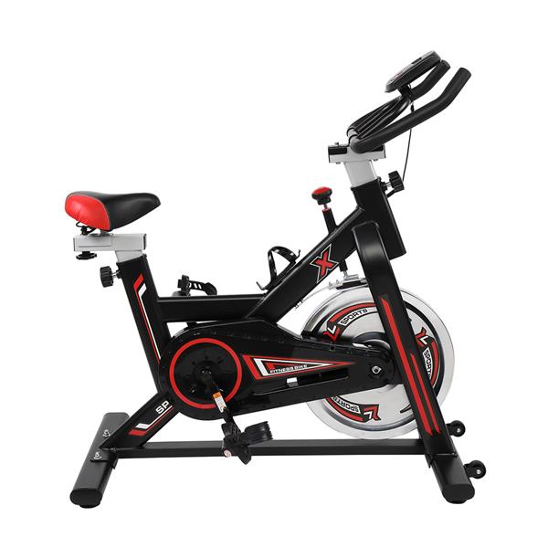 Home Exercise Bike - Black Spinning Bike with 8kg Flywheel - Adjusted Back and Forth Exercise Bike