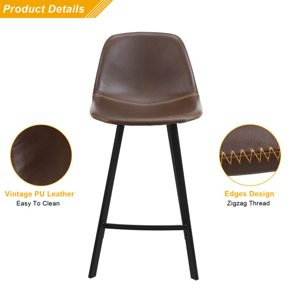 FCH 2pcs Wrought Iron Bar Stool With Curved Feet - Wrought Iron Kitchen Stools - Iron bar chair
