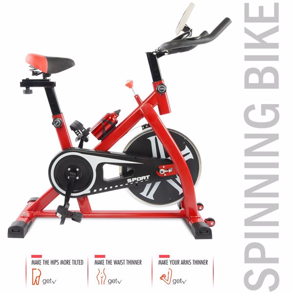 Stationary Exercise Bike - Fitness Cycling Bicycle - Home Indoor Cycling Bike - Cardio Home Sport Gym Training