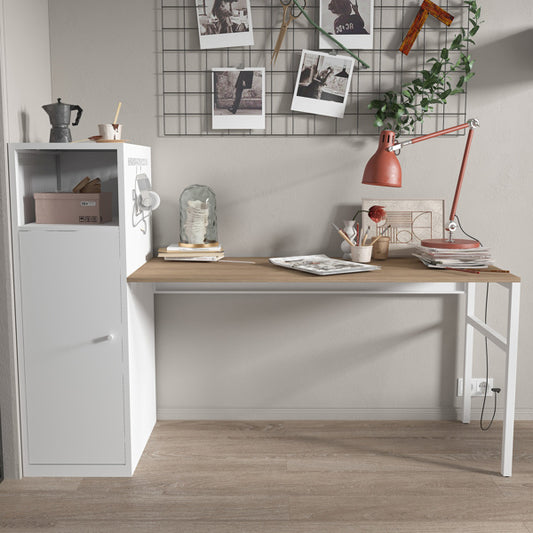 Work station/Home Office Desk Set - Laptop Desktop Desk with Storage - Home Office Work Station - Minimalist Work Station