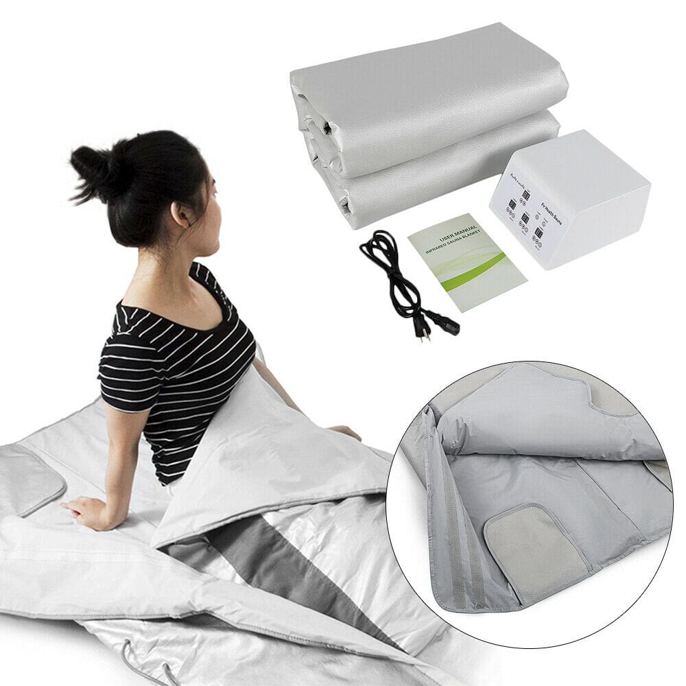 3 Zone Sauna Blanket - Digital Far-Infrared (FIR) Slimming Sauna Blanket - Weight Lose Blanket - Home Detox Spa