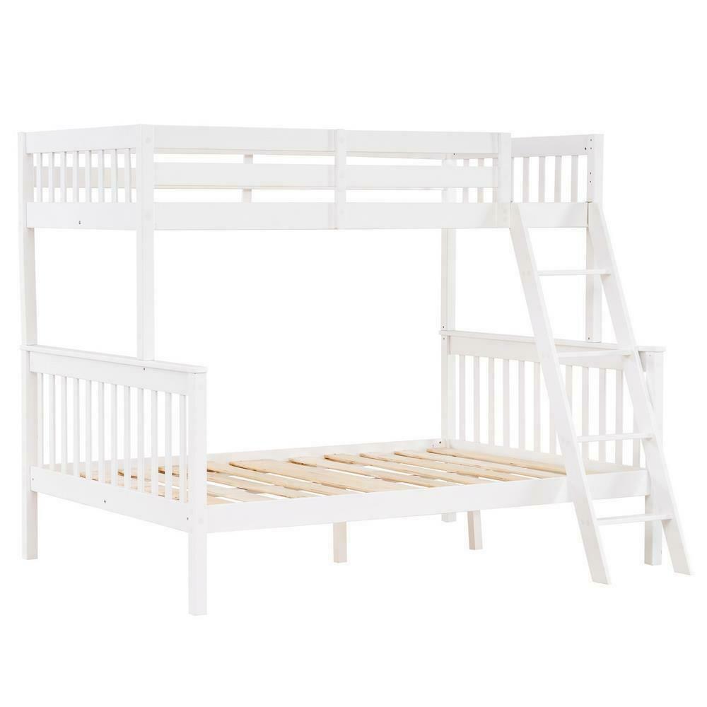 Twin Over Full Bunk Beds with Ladder - Kids Bunk Beds - Wooden Bunk Beds - Wooden Bed Frames