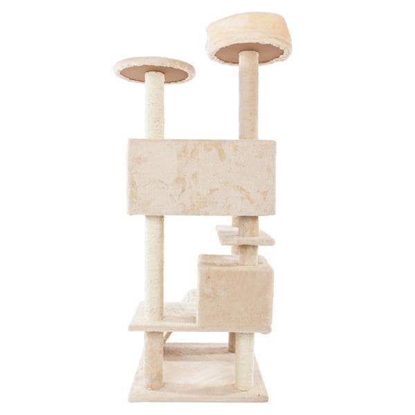 52" Cat Tree House - Cat Climb Tree - Cat Tower Beige