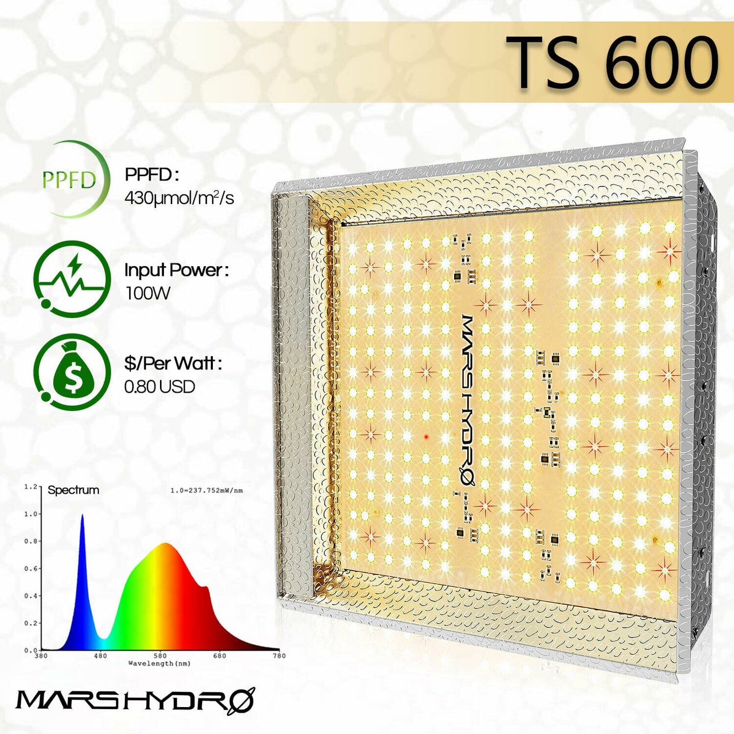Mars Hydro - LED Grow Light - Full Spectrum Home Tent Kits