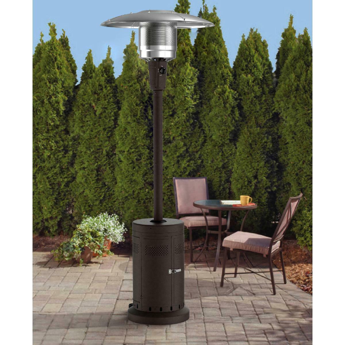 Outdoor Patio Heater 40,000 BTU Large Portable Tower Heater Oscillating W Wheels - Large Outdoor Patio Heater - Outdoor Propane Patio Heater with Wheels
