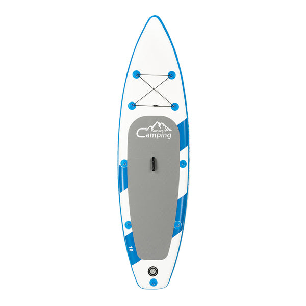 11 ft Inflatable Stand Up Paddle Board - Inflatable Surfboard Blue and White - Traveling Board for Surfing
