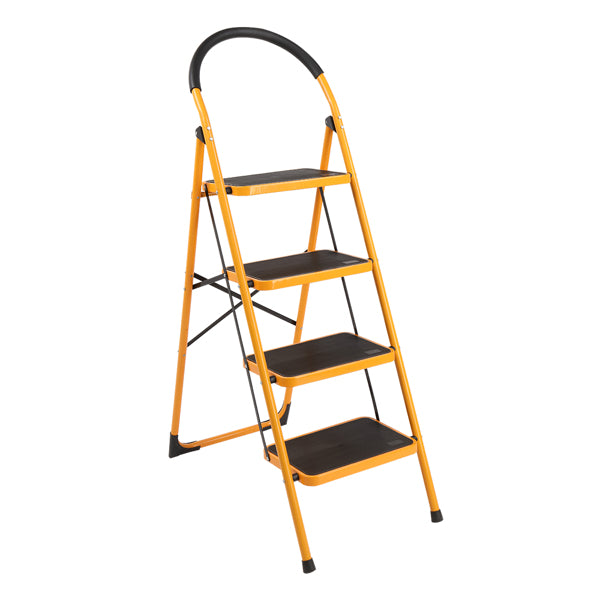 4 Step Ladder Folding Step Stool - Lightweight Ladder with Handgrip Anti-Slip - Wide Pedal