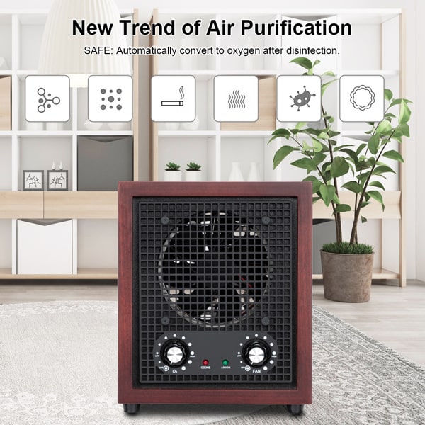 Ozone Generator Air Purifier -  Portable Ionizer and Deodorizer - Air Purifier for Home Car - Purifies Up to 3,500 Sq/Ft Room