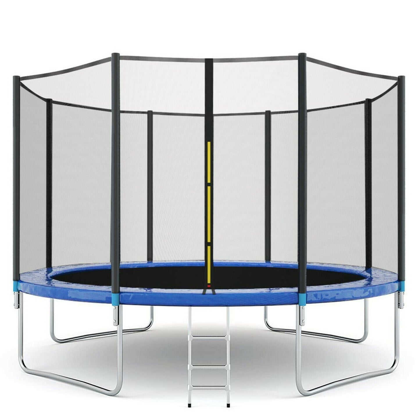 12 ft Kids Trampoline - Trampoline with Enclosure Net - Jumping Mat and Spring Cover Padding - KidsFriendly Trampoline