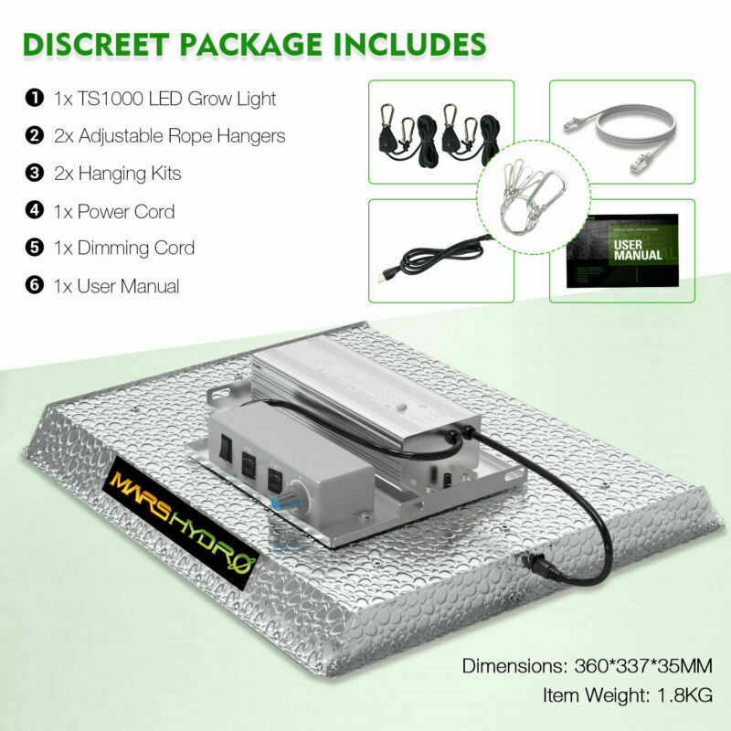Mars Hydro - LED Grow Light - Full Spectrum Home Tent Kits