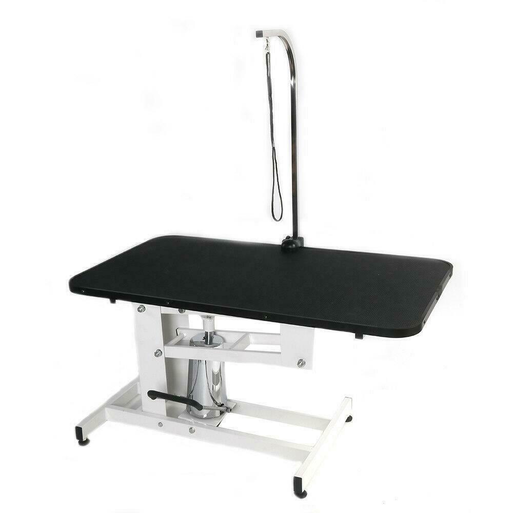 Hydraulic Dog Grooming Table - Heavy Duty - Pet Dog Grooming Table - Grooming Table for Large Dogs with Clamp/Arm