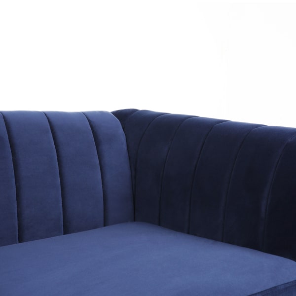 Modern Velvet 3 Seater Sofa - Modern Glam Sofa - Velvet Dark Green Sofa - Velvet Dark Blue