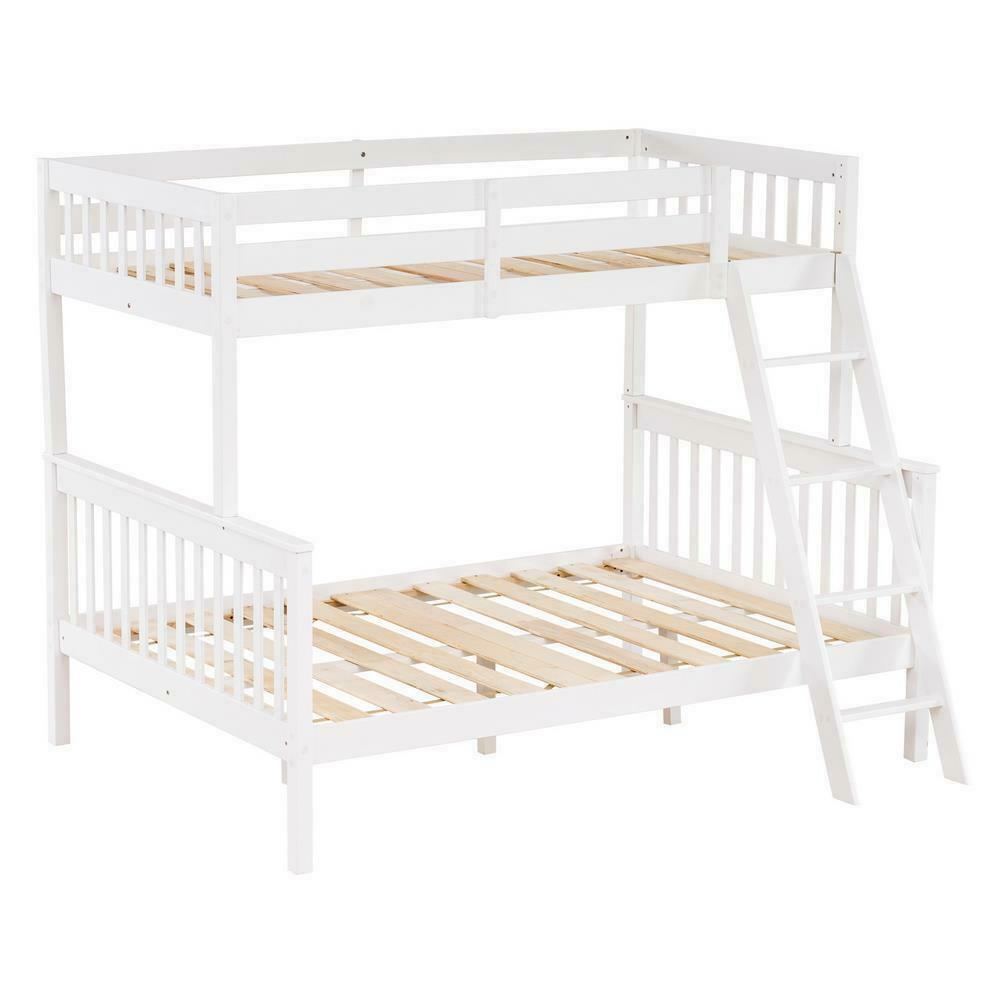 Twin Over Full Bunk Beds with Ladder - Kids Bunk Beds - Wooden Bunk Beds - Wooden Bed Frames