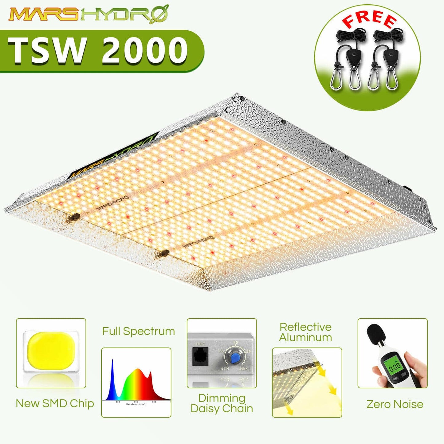 Mars Hydro - LED Grow Light - Full Spectrum Home Tent Kits