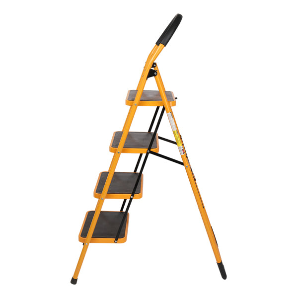 4 Step Ladder Folding Step Stool - Lightweight Ladder with Handgrip Anti-Slip - Wide Pedal