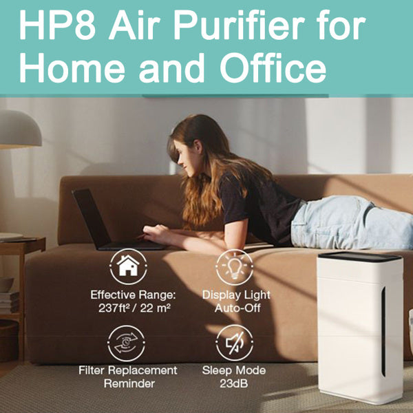 User-Friendly Air Purifier with High Efficiency and Wide Coverage Filtration - 100% Ozone Free Low Noise Air Cleaner