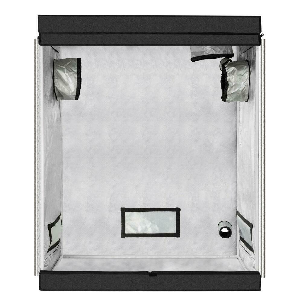 HydroponicsGrow - Hydroponics Grow Tent - 100% Reflective Mylar Non-Toxic Indoor Room with Green Window