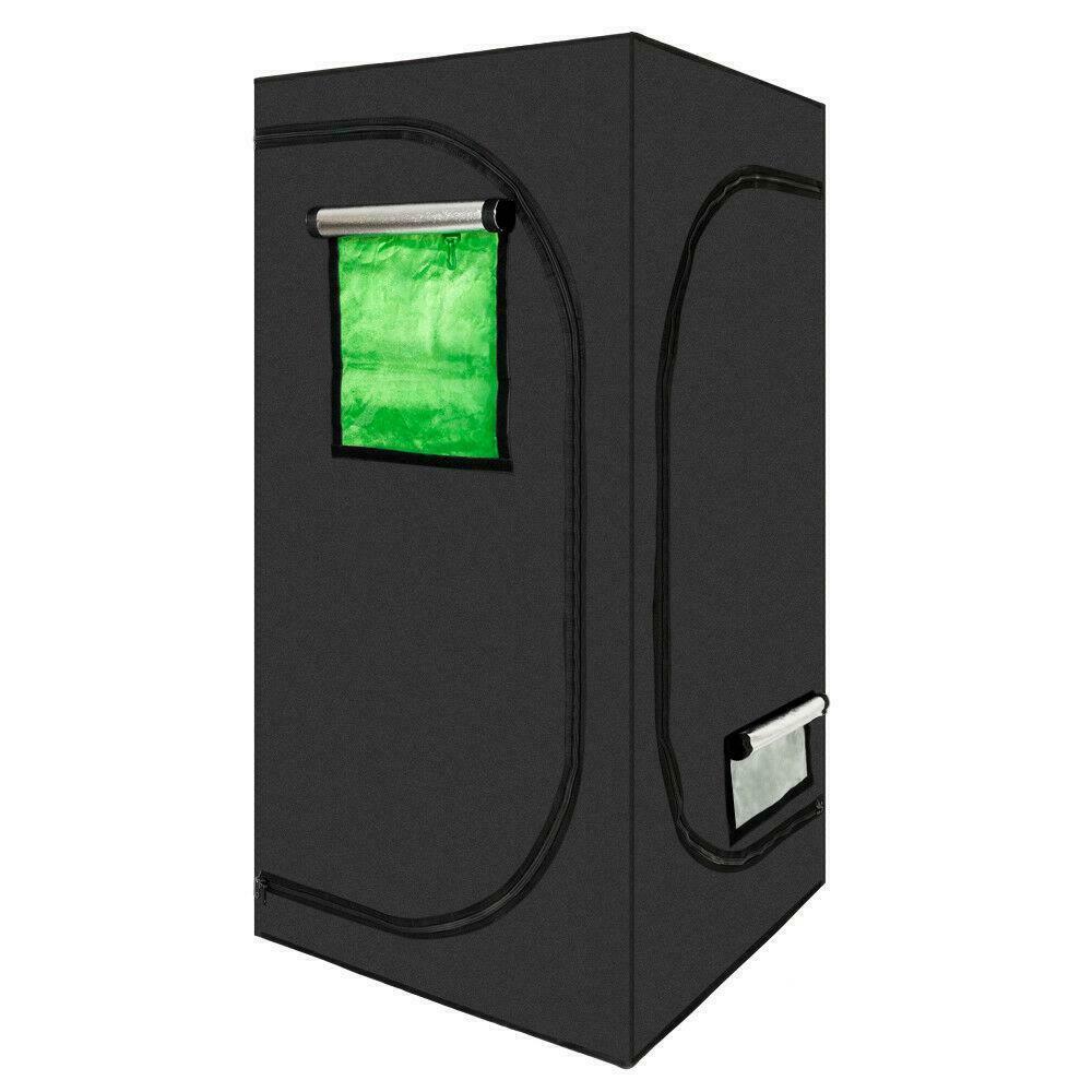 HydroponicsGrow - Hydroponics Grow Tent - 100% Reflective Mylar Non-Toxic Indoor Room with Green Window