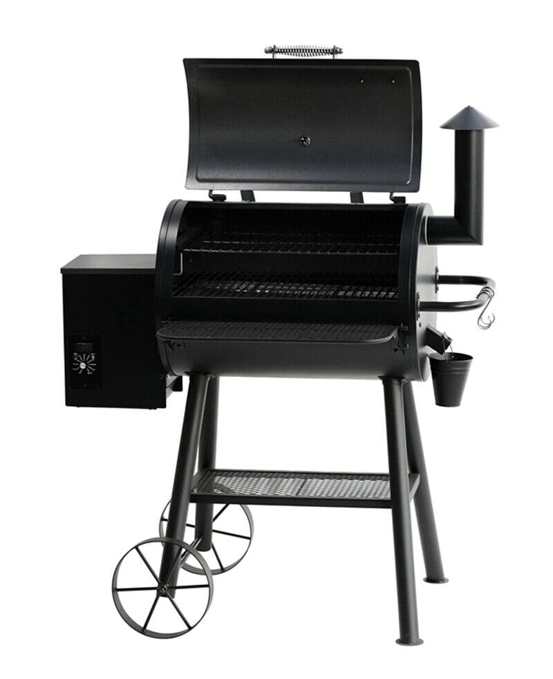 BigHorn - 6-in-1 Cooking Pellet Grill - Wood BBQ Grill Smoker - Auto Temperature Control