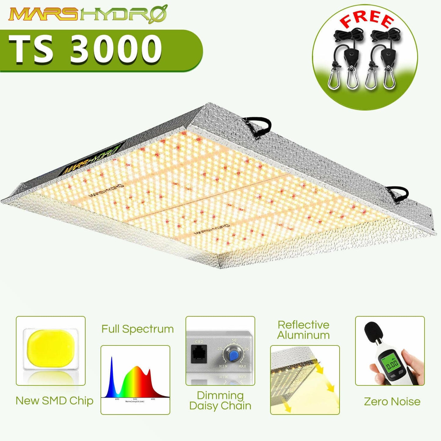 Mars Hydro - LED Grow Light - Full Spectrum Home Tent Kits
