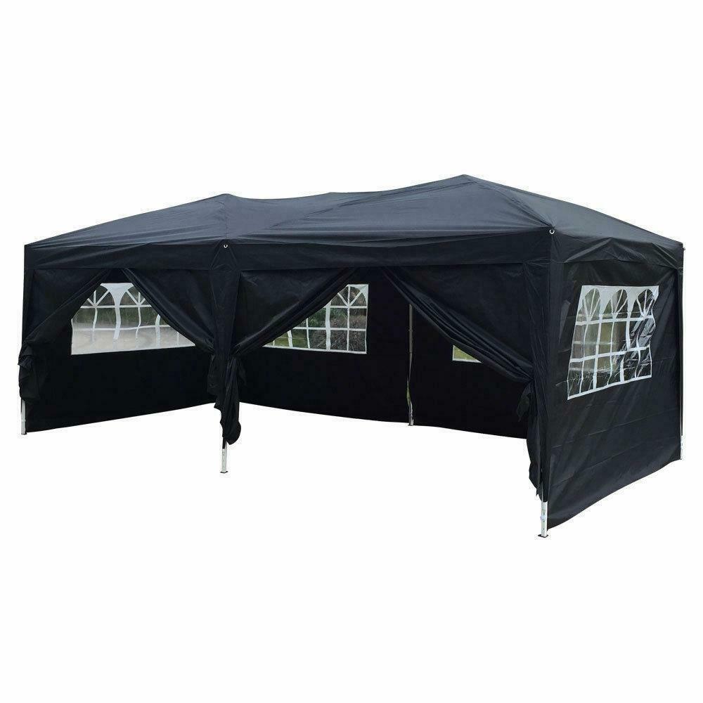 10'x 20' Outdoor Tent - Ez Pop Up Wedding Party Tent - Gazebo Canopy Tent - Marquee Tent 6 Walls