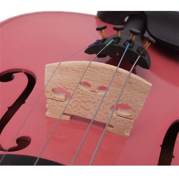 4/4 Acoustic Violin with Case - Violin Bow Rosin -  White - Pink - Black