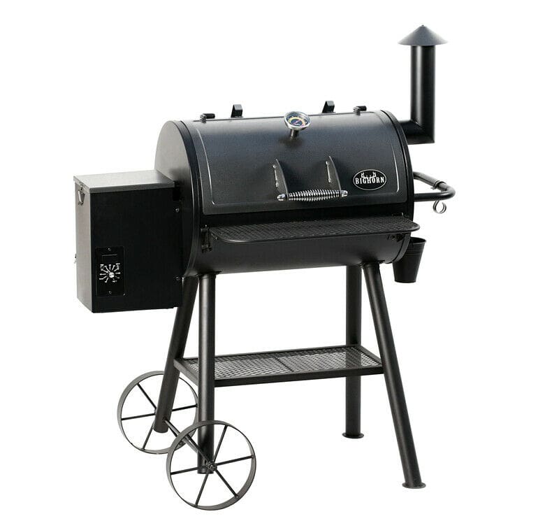 BigHorn - 6-in-1 Cooking Pellet Grill - Wood BBQ Grill Smoker - Auto Temperature Control