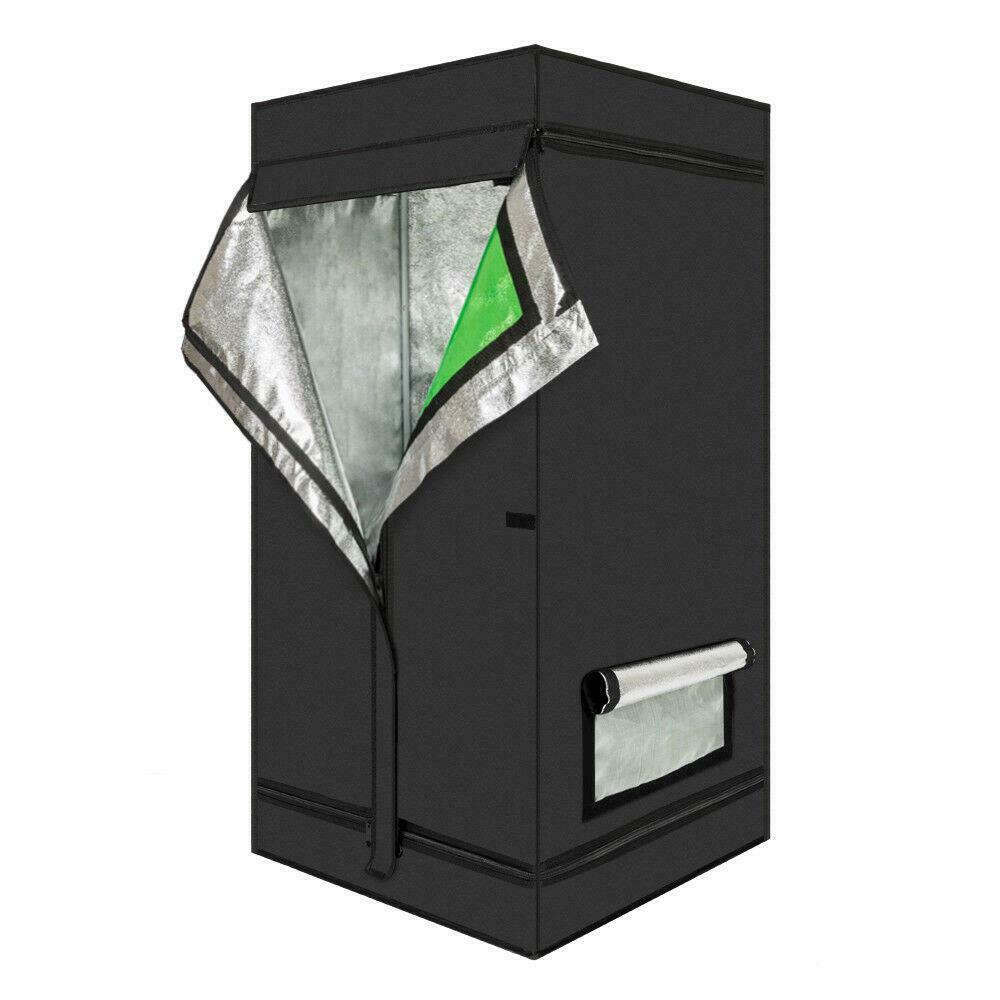 HydroponicsGrow - Hydroponics Grow Tent - 100% Reflective Mylar Non-Toxic Indoor Room with Green Window