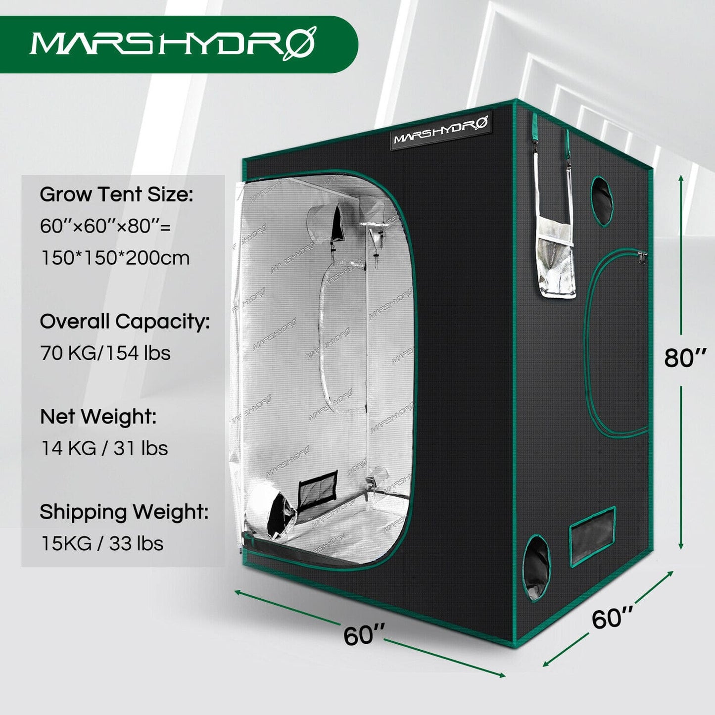 Mars Hydro - LED Grow Light - Full Spectrum Home Tent Kits