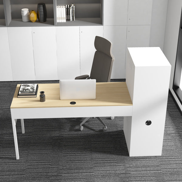 Work station/Home Office Desk Set - Laptop Desktop Desk with Storage - Home Office Work Station - Minimalist Work Station