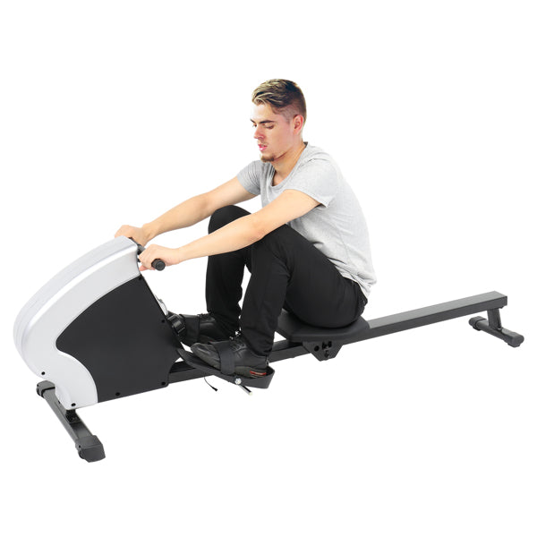 Rowing Machine - 8 Level Adjustable Resistance Home Rowing Machine - Foldable Home Rowing Machine Device - Rowing Machine with LCD Display