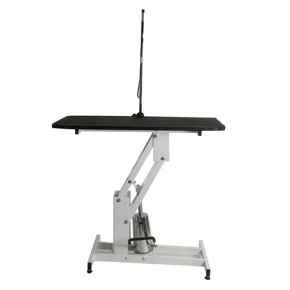 Hydraulic Dog Grooming Table - Heavy Duty - Pet Dog Grooming Table - Grooming Table for Large Dogs with Clamp/Arm