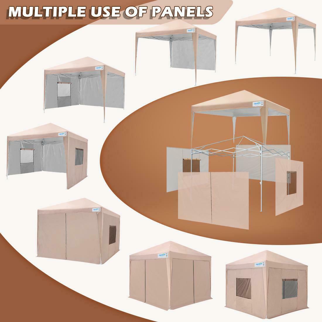 Quictent 8'x8' Wedding Tent - Wedding Pop Up Canopy Tent - Party Tent- Outdoor Folding Gazebo with Bag