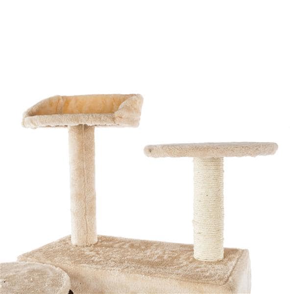 52" Cat Tree House - Cat Climb Tree - Cat Tower Beige