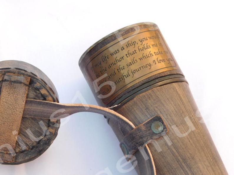 Pirates spyglass, telescope, handheld telescope, pirate scope, boating gift, graduation gift, Confirmation Gift, Sailor Gift, Anniversary