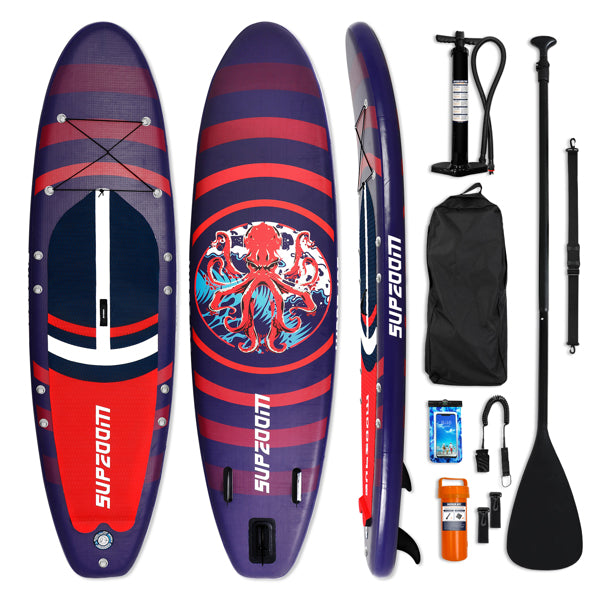 Inflatable Paddle Board 10'6×32"×6" - SUPZOOM Inflatable Paddle Board - Stand Up Paddle Board Set