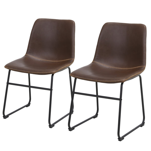Bronze Wrought Iron Bar Stool 2pcs- Iron bar Stools with Leather Seats - Bar Stool Chairs