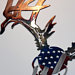 American Flag Style Deer Metal Wall Art - Gift for Hunter - America Flag Deer Metal Art - Hunting Décor - Hunting Art