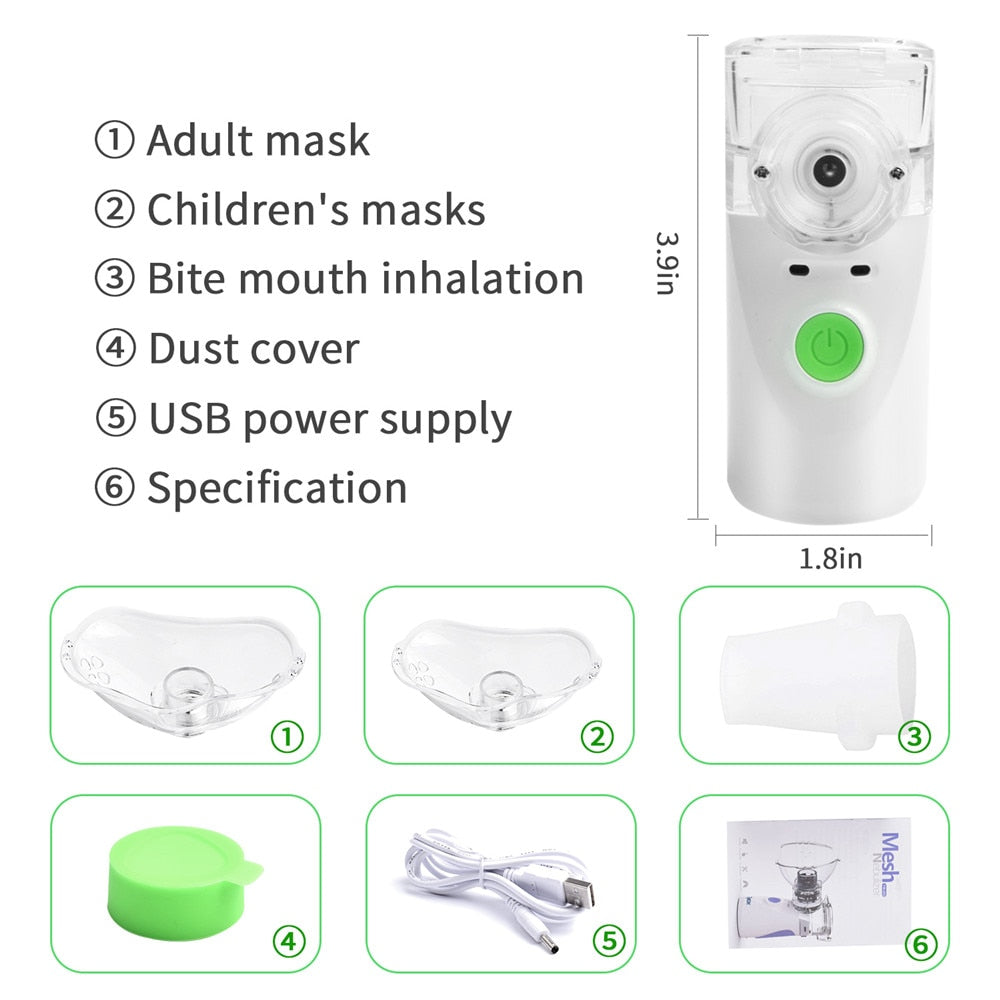 Nebulizer for Kids - Portable Nebulizer - Handheld Nebulizer - Breath EZ Pro