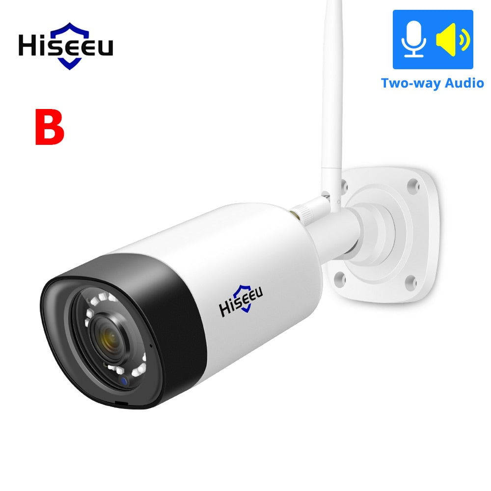Hiseeu 1080P Wireless IP Camera - 3.6mm Lens Waterproof Security WiFi Camera - Hiseeu Wireless CCTV System Kits - IP Pro APP View Camera
