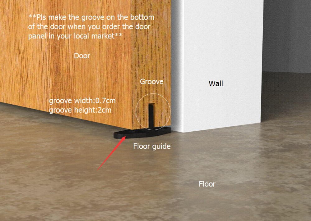 Sliding Door Kit - Sliding Door Hardware - Sliding Barn Door Kit - Barn Door Hardware - 5FT-10FT