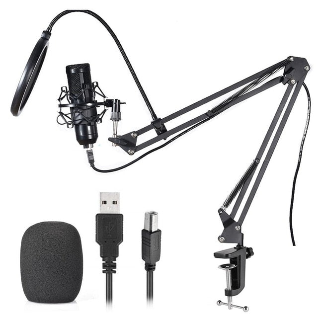 SoundBiz - Professional Microphone Set - 192KHZ/24Bit Microphone Set - Recording Microphone Set - Desk Mounted Microphone