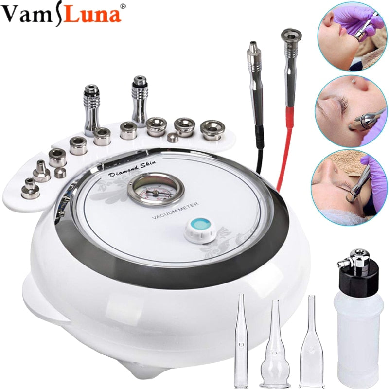 3 in 1 Diamond Microdermabrasion Machine - Diamond Microdermabrasion Machine - Facial Skin Care Microdermabrasion Machine - Microdermabrasion Kit with Vacuum & Spray